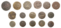 LONDON (Metropolitan Middlesex), Clare Market, Ralph Sherwin, Halfpenny, 1668, 1.21g/3h (N 8672; BW. 655); Covent...