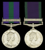 Pair: Sergeant N. Long, Royal Army Ordnance Corps

General Service 1918-62, 1 clasp, Cyprus (22997507 Cpl. N....