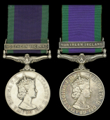 General Service 1962-2007, 1 clasp, Northern Ireland (2) (24754470 Sgt W P H Blinston RAMC; 23438780 W.O. Cl. 2 T....