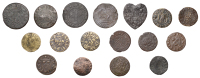 SUSSEX, Arundel, John Pellet, Farthing, 1659, 0.88g/6h (KR 9; N 5177; BW. 12); Chichester, Mathew Ball, Farthing,...