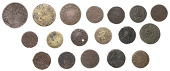 SUSSEX, Cliffe, Mary Akehurst, Halfpenny, 1667, 1.61g/6h (N 5213; BW. 73); Eastbourne, John Ellphicke, Farthing,...