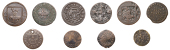 WARWICKSHIRE, Coleshill, Thomas Crooke, Halfpenny, 1670, 1.22g/12h (N –; BW. 51), Richard Sadler, Halfpenny, 1665,...