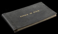 Banque de Syrie, a superb leather-bound and gold edged presentation book with gold debossed cover lettering,...