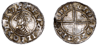 Cnut (1016-1035), Penny, Quatrefoil type, London, Wynsige, +pynsige: on lvnd, late London dies, 1.05g/6h (BEH 2816;...