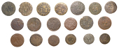 WORCESTERSHIRE, Worcester, City Halfpence, 1667 (2), 1.19g/12h (N 5732; BW. 122), 1.90g/12h (N 5733; BW. 122);...