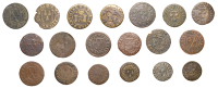WORCESTERSHIRE, Worcester, City Halfpence, 1667 (2), 1.19g/12h (N 5732; BW. 122), 1.90g/12h (N 5733; BW. 122);...