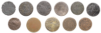 YORKSHIRE, Doncaster, Thomas Burton, Halfpenny, 1667, 1.84g/3h (N 5833; BW. 65); Thomas Cooke, Halfpenny, 1667,...