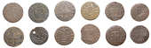 YORKSHIRE, Easingwold, Michaell Woodward, Halfpenny, 1668, 1.87g/12h (N 5853; BW. 88); Gisburn, William Holgate,...