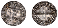 Cnut (1016-1035), Penny, Quatrefoil type, Cambridge, Cniht, +cnoht o:n grant:, late London C dies, 0.86g/9h (SCBI...