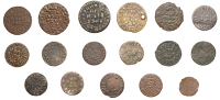 YORKSHIRE, Market Weighton, Nicholas Chappilow, Farthing, 1.31g/6h (N 5978; BW. 229); Middleham, Lawrence Carr,...