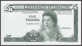 Government of Gibraltar, an obverse die proof £5, ND (1975), green, uncirculated, very rare
BNB B119pr, Pick 21pr	...