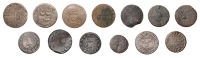 YORKSHIRE, York, John Legg, Halfpenny, 1667, 1.96g/6h (N 6161; BW. 416); William Mancklins, Halfpenny, [16]66,...
