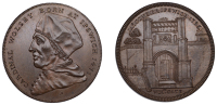 18th Century Tokens, Ipswich, James Conder, Milton’s second Penny, 1795, bust of Cardinal Wolsey left, rev....