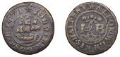 17th Century Tokens, Aldeburgh, John Briggs, Halfpenny, 1671, 1.87g/6h (N 4236; BW. 1). Fine	 £40-£50