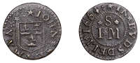 17th Century Tokens, Botesdale, John Seaman, Farthing, 1664, 0.72g/6h (N –; BW. 20). About very fine, rare	 £50-£70