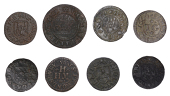 17th Century Tokens, Bury St Edmunds, Thomas Ellis, Halfpenny, 1668, 2.14g/12h (N 4273; BW. 52); John Farecloth,...