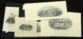 United States, a group of vignettes relating to the USA, including several native American scenes, some...