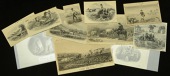 Agriculture and Industry, a group of vignettes mainly depicting ploughing, sowing or reaping, (9) or other industry...