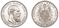 Germany, Prussia, Friedrich III, 2 Mark, 1888a, Berlin (Jaeger 98; KM 510). Lustrous, good extremely fine or better	...