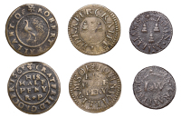 17th Century Tokens, Cratfield, Robert Pallant, Halfpenny, 1668, 1.23g/12h (N 4312; BW. 104); John Williams,...