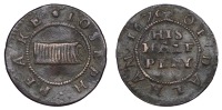 17th Century Tokens, Dalham, Joseph Peake, Halfpenny, 1670, 0.98g/12h (N 4315; BW. 107). Good fine, scarce; the only...