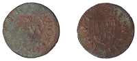 17th Century Tokens, Hoxne, Benjamin Whyt, Farthing, 0.79g/6h (N 4350; BW. 155). Excavated	 £10-£15