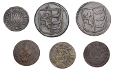 17th Century Tokens, Ipswich, Borough Farthings, 1670 (2), 2.48g/6h (N 4352; BW. 158-9), 2.87g/12h (N 4354; BW....