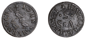 17th Century Tokens, Ipswich, John Murdocke, mule Farthing, 1651, with initials s.a.s. [Samuel Stannard], 0.97g/6h...