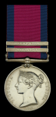Military General Service 1793-1814, 2 clasps, Talavera, Salamanca (J. Duke, Serjt. 24th Foot.) light marks,...