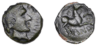 British Iron Age, CATUVELLAUNI, Andoco (c. 20-1 BC), bronze Unit, Roman type, head right, andoco before, rev. horse...