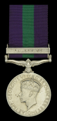 General Service 1918-62, 1 clasp, Palestine (3908386 Pte. A. J. Willcocks. S. Wales Bord.) very fine	 £60-£80