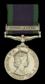 General Service 1962-2007, 1 clasp, South Arabia (24003165 Pte. E. A. Corria. SWB.) edge bruise and minor edge...