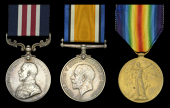 A Great War ‘Western Front’ M.M. group of three awarded to Sergeant A. Potts, 1st Battalion, South Wales...
