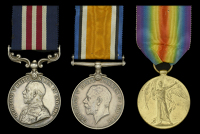 A Great War ‘Western Front’ M.M. group of three awarded to Sergeant A. Matthews, 2nd Battalion, South Wales...