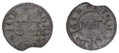 17th Century Tokens, Orford, Mary Thurston, Farthing, 1659, 0.88g/6h (N 4437; BW. 280). Struck on a bar end, fine;...