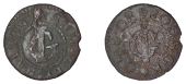17th Century Tokens, Stoke-by-Nayland, John Groome, Farthing, 1.05g/6h (N 4468; BW. 308). Excavated; the only token...