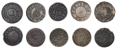 17th Century Tokens, Sudbury, William Abbot, Farthing, 1667, 0.96g/6h (N 4474; BW. 326); William French the elder,...