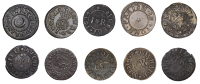 17th Century Tokens, Sudbury, William Abbot, Farthing, 1667, 0.96g/6h (N 4474; BW. 326); William French the elder,...