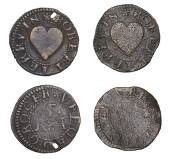 17th Century Tokens, Ufford, Robert Terry, Farthings (2), 0.97g/6h, 0.88g/6h (both N –; BW. 346) [2]. First...