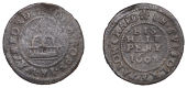 17th Century Tokens, Wangford, John Rope, Halfpenny, 1668, 1.27g/12h (N 4494; BW. 354). Fair; the only token for the...