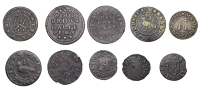 17th Century Tokens, Woodbridge, Parish Halfpenny, 1670, 2.89g/12h (N 4495; BW. 357); Henry/Henery...
