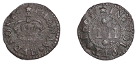 17th Century Tokens, Woolpit, Thomas Hudson, Farthing, 1664, 0.77g/3h (N 4507; BW. 372). About fine; the only token...