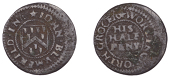 17th Century Tokens, Worlingworth, John Blumfeild, Halfpenny, 1.82g/6h (N 4508; BW. 373). About fine; the only token...
