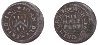 17th Century Tokens, Worlingworth, John Blumfeild, Halfpenny, 1.82g/6h (N 4508; BW. 373). About fine; the only token...