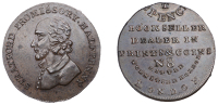 18th Century Tokens, WARWICKSHIRE, Stratford-upon-Avon, Skidmore’s mule Halfpenny, bust of William Shakespeare...