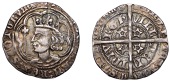 David II (1329-1371), Second coinage, Class C, Groat, class C1, Edinburgh, mm. cross pattée, third intermediate...