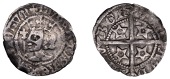 Robert II (1371-1390), Sterling, Edinburgh, mm. cross potent on obv. only, star on sceptre handle, nothing behind...