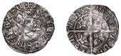 Robert II (1371-1390), Sterling, Perth, mm. cross potent on obv. only, nothing on sceptre handle, reads rorertvs d g...