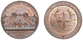 LONDON, Kempson’s London Buildings, Penny, type 2, Foundling Hospital, rev. City arms, edge plain, 22.16g/6h (DH...