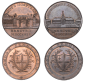 LONDON, Kempson’s London Buildings, Pennies (2), both type 2 with rev. die london penny token, obvs. Guy’s...